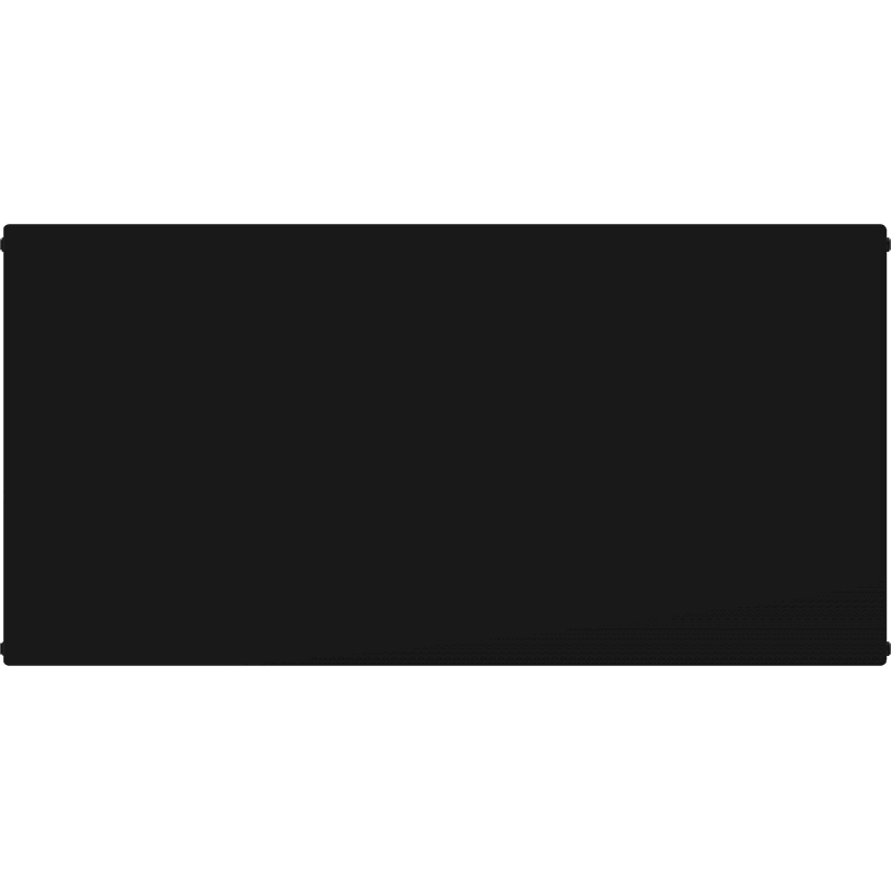 Mexen CHF20 Hygiene Flat deskový radiátor 500 x 400 mm, boční připojení, 345 W, černý - W420HF-050-040-70