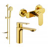 Mexen Milo DF40 sprchová sada, zlatá - 71304DF40-50