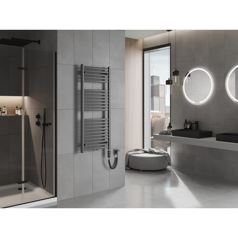 Mexen Hades elektrický radiátor 1200 x 500 mm, 600 W, antracit - W104-1200-500-2600-66