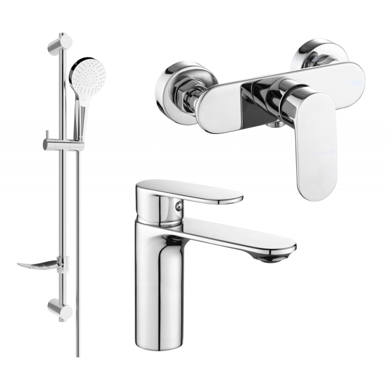 Mexen Milo DF05 sprchová sada, chrom - 71304DF05-00