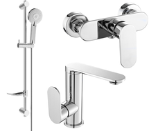 Mexen Milo DF40 sprchový set, chrom - 713054DF40-00