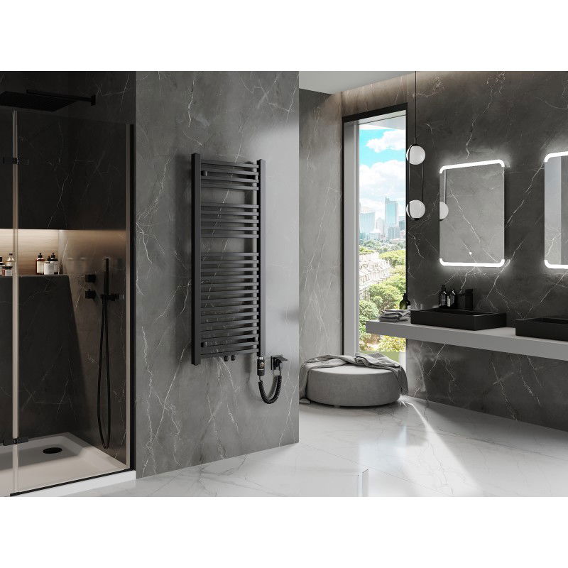 Mexen Pluton elektrický radiátor 1200 x 500 mm, 600 W, černý - W106-1200-500-2600-70