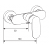 Mexen Milo DF05 sprchová sada, chrom - 713054DF05-00