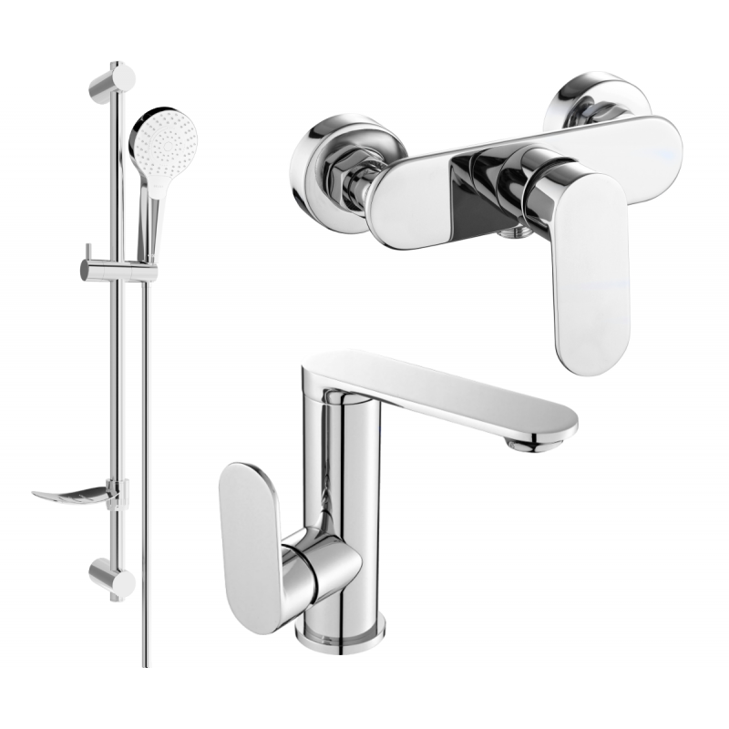Mexen Milo DF05 sprchová sada, chrom - 713054DF05-00