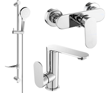 Mexen Milo DF05 sprchový set, chrom - 713054DF05-00