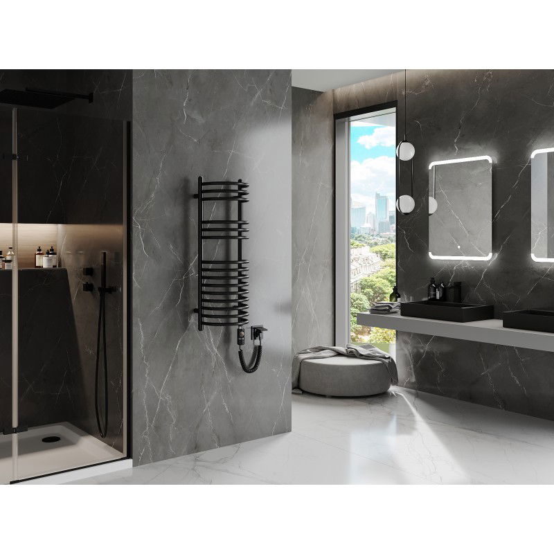 Mexen Eros elektrický radiátor 900 x 318 mm, 300 W, černý - W112-0900-318-2300-70