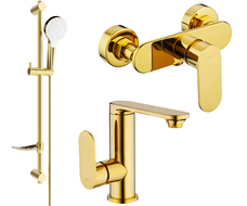 Mexen Milo DF05 sprchový set, zlatý - 713054DF05-50