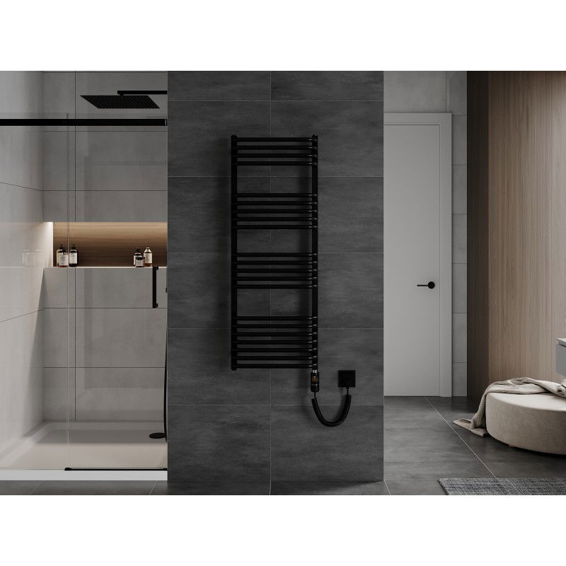 Mexen Apollo elektrický radiátor 1210 x 450 mm, 600 W, černý - W117-1210-450-2600-70