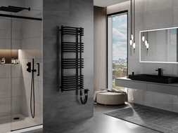 Mexen Apollo elektrický radiátor 1210 x 450 mm, 600 W, černý - W117-1210-450-2600-70