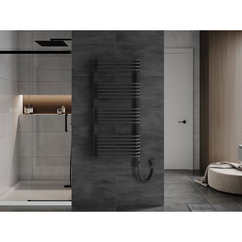 Mexen Apollo elektrický radiátor 1210 x 550 mm, 600 W, antracit - W117-1210-550-2600-66