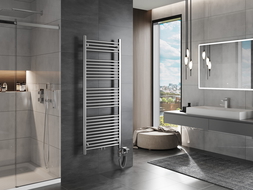 Mexen Mars elektrický radiátor 1500 x 600 mm, 600 W, chrom - W110-1500-600-2600-01