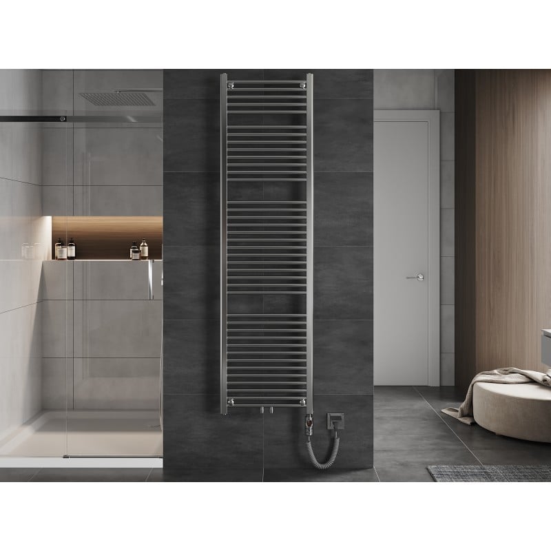 Mexen Mars elektrický radiátor 1800 x 500 mm, 600 W, chrom - W110-1800-500-2600-01