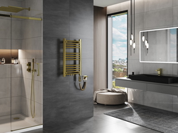 Mexen Mars elektrický radiátor 700 x 400 mm, 300 W, zlatý - W110-0700-400-2300-50