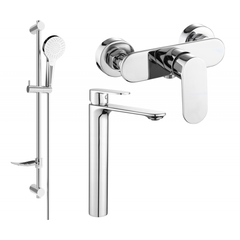 Mexen Milo DF05 sprchová sada, chrom - 71314DF05-00