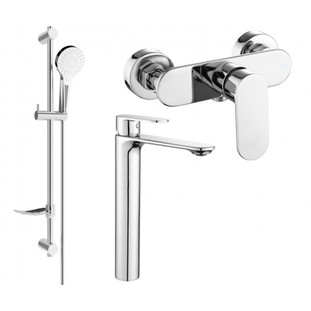 Mexen Milo DF05 sprchová sada, chrom - 71314DF05-00