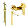 Mexen Milo DF05 sprchová sada, zlatá - 71314DF05-50