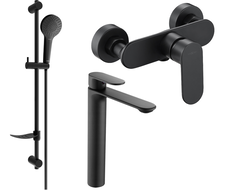 Mexen Milo DF05 sprchová sada, černá - 71314DF05-70