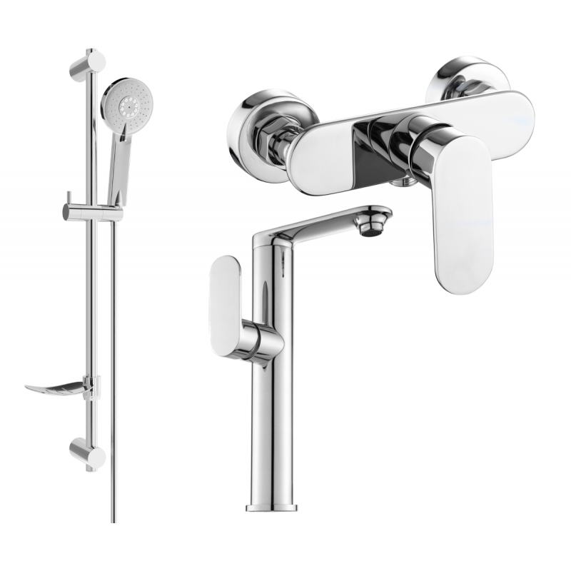 Mexen Milo DF40 sprchová sada, chrom - 713154DF40-00