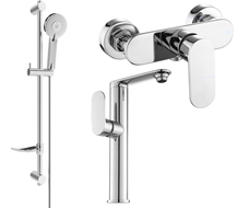 Mexen Milo DF40 sprchová sada, chrom - 713154DF40-00