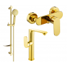 Mexen Milo DF40 sprchová sada, zlatá - 713154DF40-50