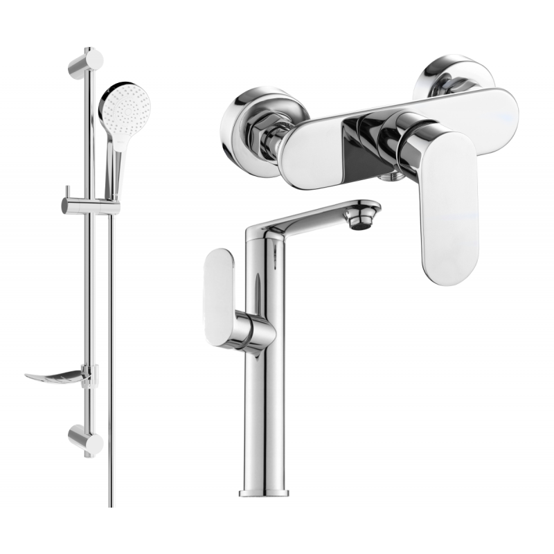 Mexen Milo DF05 sprchová sada, chrom - 713154DF05-00