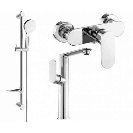 Mexen Milo DF05 sprchová sada, chrom - 713154DF05-00