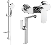 Mexen Milo DF05 sprchová sada, chrom - 713154DF05-00