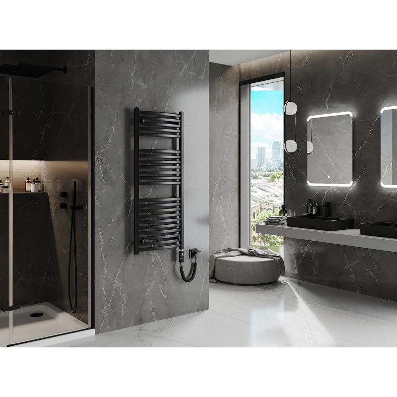 Mexen Helios elektrický radiátor 1200 x 500 mm, 600 W, černý - W103-1200-500-2600-70