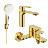 Mexen Milo R05 sada vanových armatur, zlatá - 71303R05-50