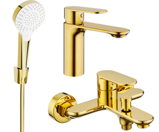 Mexen Milo R05 sada vanových armatur, zlatá - 71303R05-50