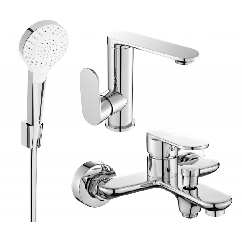 Mexen Milo R05 sada na vanu, chrom - 713053R05-00