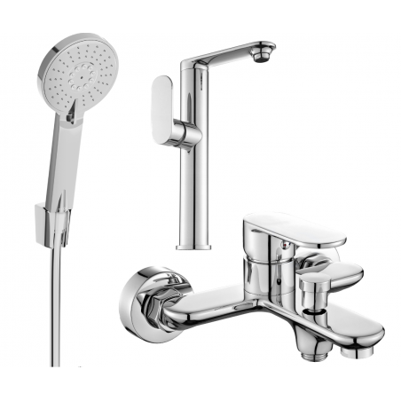 Mexen Milo R40 sada na vanu, chrom - 713153R40-00