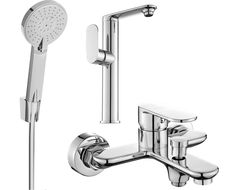 Mexen Milo R40 sada na vanu, chrom - 713153R40-00