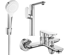 Mexen Milo R05 sada vanová, chrom - 713153R05-00
