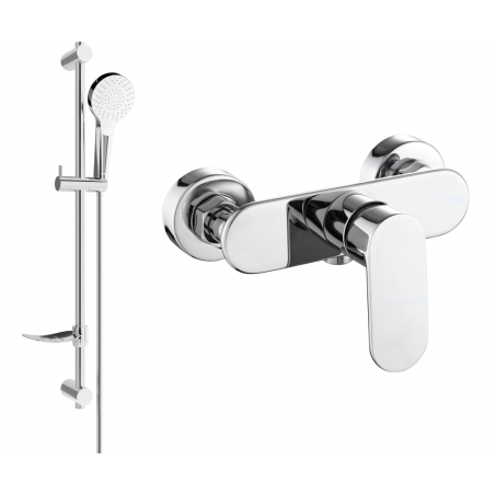 Mexen Milo DF05 sprchová baterie se sprchovou sadou, chrom - 7134R05-00