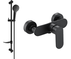 Mexen Milo DF05 sprchová baterie se sprchovým setem, černá - 7134R05-70