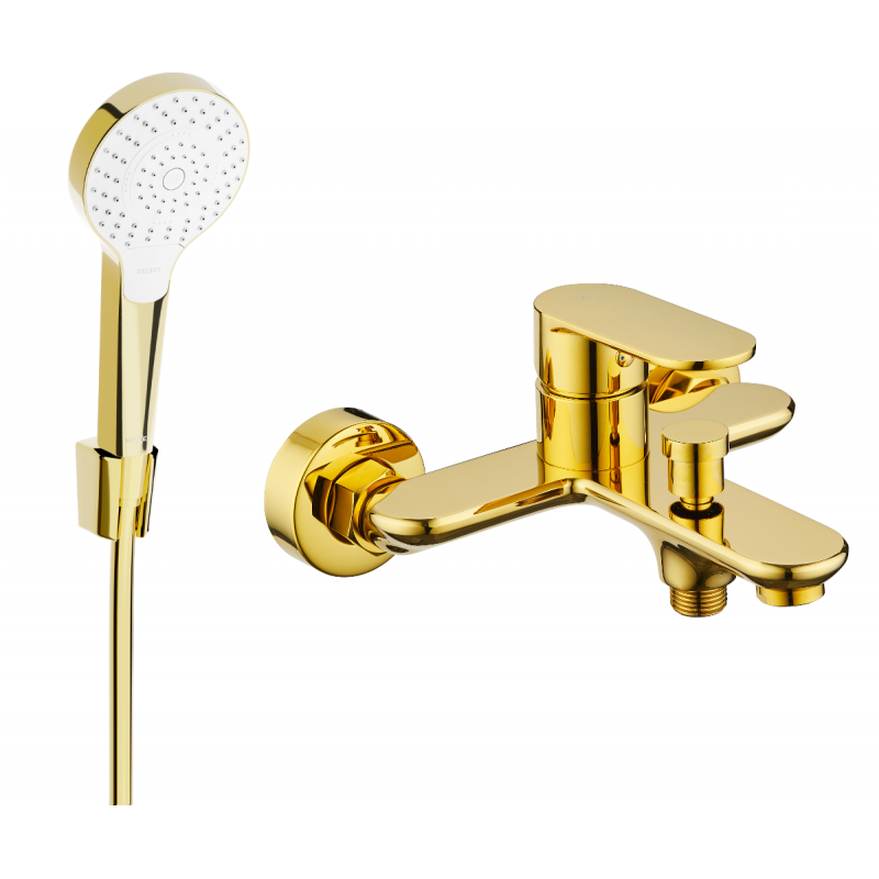 Mexen Milo R05 vana faucet se sprchovým setem, zlatá - 7133R05-50