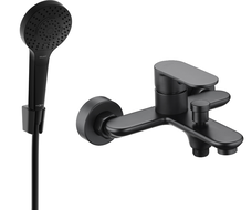 Mexen Milo R05 vanová baterie se sprchovou sadou, černá - 7133R05-70