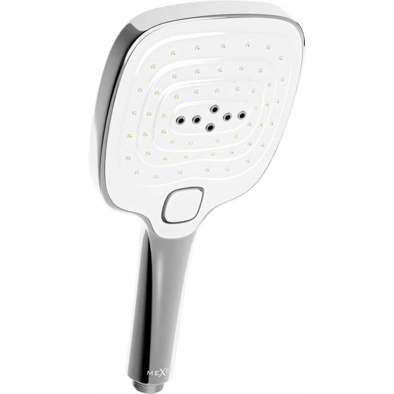 Mexen R-17 3-funkční sprchová hlavice, chrom/bílá - 79517-02