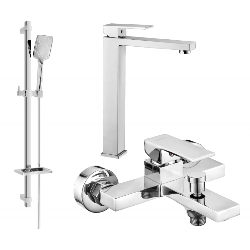 Mexen Uno DQ62 vanová sada, chrom - 71413DQ62-00