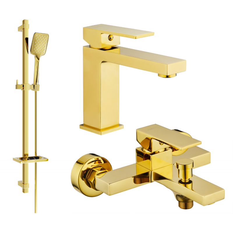 Mexen Uno DQ62 vanový set, zlatý - 71403DQ62-50