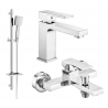 Mexen Uno DQ45 vanový set, chrom - 71403DQ45-00