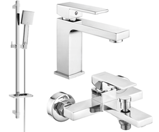Mexen Uno DQ45 vanový set, chrom - 71403DQ45-00