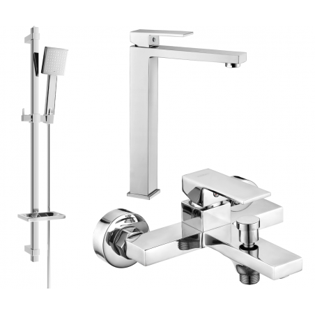 Mexen Uno DQ45 vanová sada, chrom - 71413DQ45-00