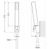 Mexen Uno R77 vanaová sada, chrom - 71403R77-00
