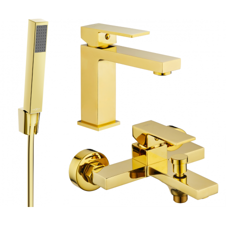 Mexen Uno R77 koupelnová sada, zlatá - 71403R77-50