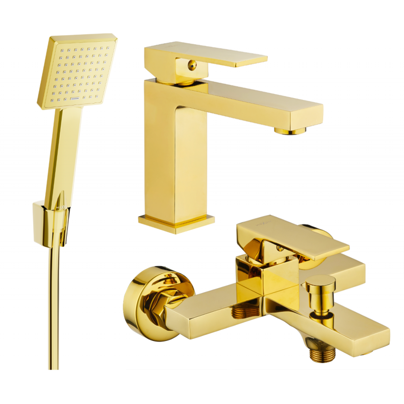 Mexen Uno R45 koupelnová sada, zlatá - 71403R45-50