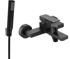 Mexen Uno R77 vanová baterie se sprchovým setem, černá - 7143R77-70