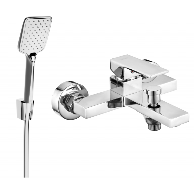 Mexen Uno R62 vanová baterie se sprchovou sadou, chrom - 7143R62-00