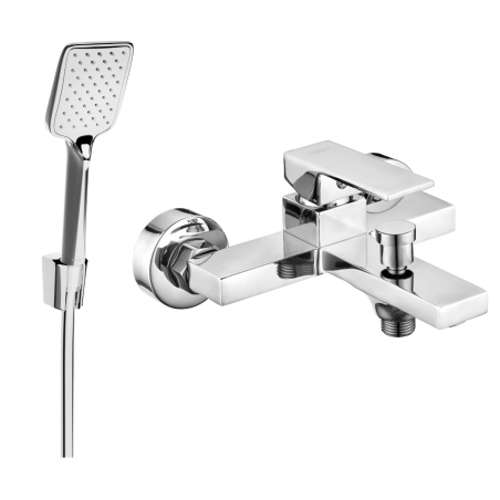 Mexen Uno R62 vanová baterie se sprchovou sadou, chrom - 7143R62-00